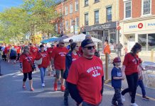 The 17th annual Walk a Mile event in Cobourg on October 5, 2024 raised more than $55,000 for Cornerstone Family Violence Prevention Centre. (Photo: Cornerstone / Facebook)