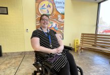 Five Counties Children's Centre staff member Hayley Hodges wants to help break down barriers to make Halloween accessible for children of all abilities, in part from her own personal experiences when trick-or-treating as a child in a wheelchair. (Photo: Five Counties Children's Centre)