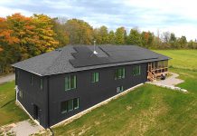 To achieve their goal of a net-zero home, the owners of this Peterborough County home collaborated closely with their construction team using the integrated design process, a collaborative approach where everyone involved from design through construction looks at the building as a complete system rather than as a sum of its individual parts. (Photo courtesy of Rebecca Schillemat)