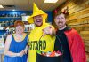 Boardwalk Board Game Lounge on George Street welcoming trick-or-treaters and late-night shoppers to the second annual "Halloween in the Booro" event in 2023. Boardwalk Board Game Lounge is one of nearly 30 downtown Peterborough businesses that will be participating in the 2024 event from 5 to 8 p.m. on Saturday, October 26, organized by the Peterborough Downtown Business Improvement Area (DBIA). (Photo courtesy of Peterborough DBIA)