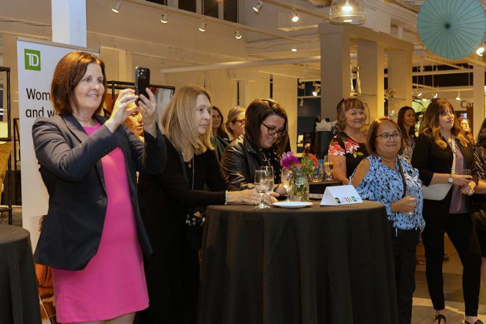 Female business and community leaders gathered at Bennett's Furniture and Mattresses in Peterborough on September 18, 2024 to celebrate the launch of Peterborough and Kawarthas Chamber of Commerce's inaugural Luminary Awards. Celebrating women at all levels in business, the awards feature five categories ranging from employees to emerging entrepreneurs to legacy entrepreneurs. (Photo: Heather Doughty Photography)