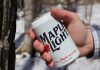 Founded by Ennismore couple Ainsley and Dario Gabbani, Maple Light introduced its eponymous product this past summer. Containing only water, vodka, maple syrup, and citric acid, the hard maple seltzer is now available in Peterborough-area bars and restaurants. (Photo: Maple Light)