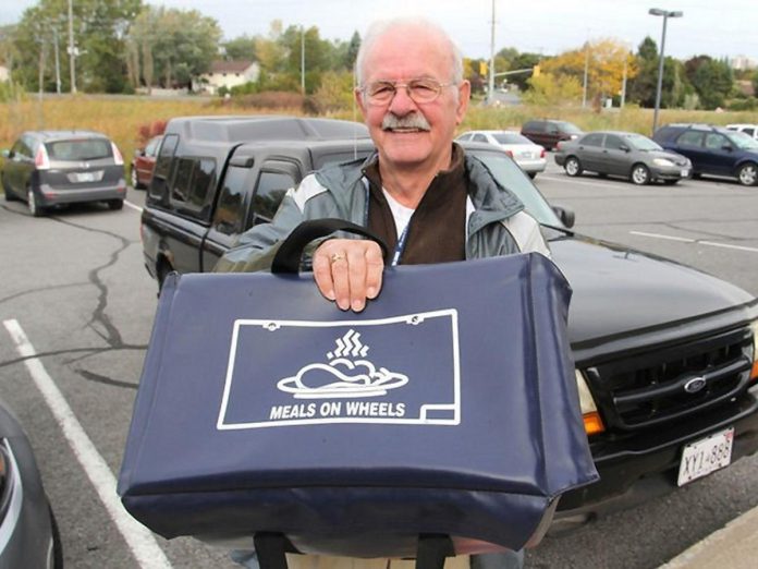 Community Care Peterborough is celebrating the 60th anniversary of the Meals on Wheels program in Peterborough, which began on October 22, 1964 when the former Civic Hospital (now Peterborough Regional Health Centre) prepared seven meals a day that were delivered by volunteers from the Rotary Club of Peterborough. Today, the program provides more than 50,000 meals annually to seniors and adults with physical challenges across the city and county of Peterborough. (Photo: Community Care Peterborough)