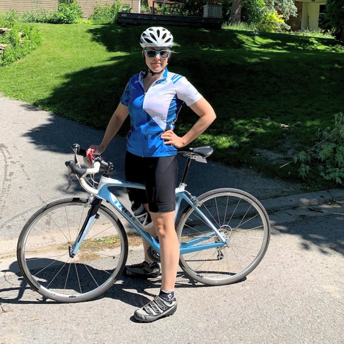 An avid cyclist, Melanie Buddle joins her team the Peterborough Derailleurs each year to participate in the Ride to Conquer Cancer in support of the Princess Margaret Cancer Centre. Having done their 10th ride in 2024, the group has raised more than $250,000 for the foundation. (Photo courtesy of Melanie Buddle)