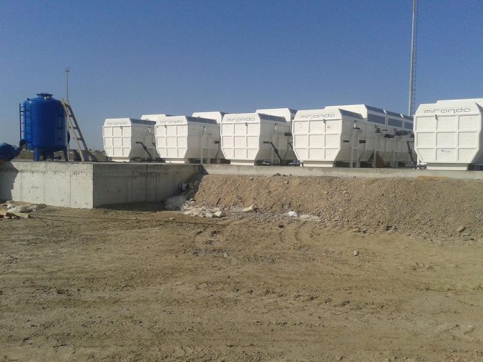 A Miranda water treatment system deployed in Azerbaijan processes over 1,000 cubic metres of wastewater per day. (Photo: Miranda Water Technologies)