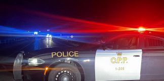 Police closed County Road 25 between County Road 35 and Concession Road 8 in the Municipality of Trent Hills following a two-vehicle collision just after midnight on October 20, 2024 that claimed the lives of both drivers. (Photo: Northumberland OPP)