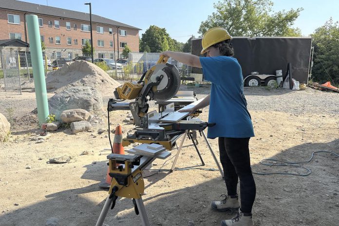 Job opportunities for high school students participating in the construction sector as part of the Build & Soar Program included labour positions, technical and electric trades, carpentry, homebuilding, renovations, hardware supply, plumbing and HVAC, interior design, landscaping, and even stone quarry operation. (Photo courtesy of Peterborough & the Kawarthas Economic Development) 