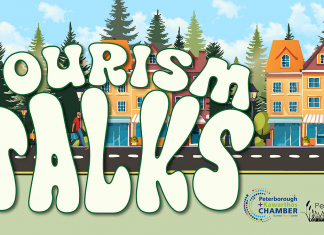 In partnership with the Peterborough and Kawarthas Chamber of Commerce, Peterborough County is hosting a series of free roundtable discussions this fall in six communities around the county. The "Tourism Talks" series invites tourism operators and business owners servicing the visitor economy to share their thoughts about challenges, trends, and opportunities for tourism in the county. The discussions will lead to new tourism strategies as county assumes responsibility for economic development and tourism in 2025. (Graphic: Peterborough County)