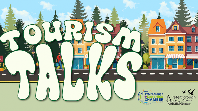 In partnership with the Peterborough and Kawarthas Chamber of Commerce, Peterborough County is hosting a series of free roundtable discussions this fall in six communities around the county. The "Tourism Talks" series invites tourism operators and business owners servicing the visitor economy to share their thoughts about challenges, trends, and opportunities for tourism in the county. The discussions will lead to new tourism strategies as county assumes responsibility for economic development and tourism in 2025. (Graphic: Peterborough County)