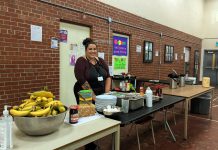 Kristal Jones-Craighead, a social worker with the Elizabeth Fry Society of Peterborough, is coordinator of the morning drop-in program at Trinity Centre in Peterborough. The weekday program is where people of all walks of life can gather, enjoy a light breakfast or cup of coffee, access a community clothing cupboard, washrooms and showers, and harm reduction supplies, and connect with housing outreach workers and participate in community programs. (Photo courtesy of Kristal Jones-Craighead)