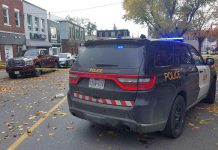 A 27-year-old Colborne resident has died in hospital following a collision between their electric scooter and a pickup truck in downtown Colborne on October 31, 2024. (Photo: Northumberland OPP)