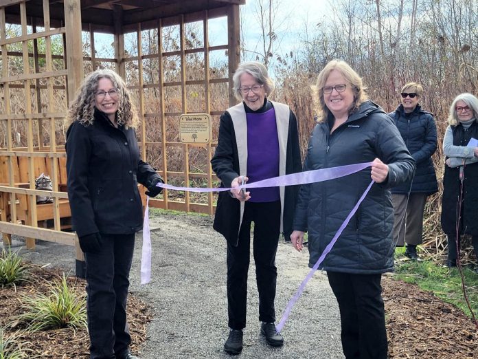 Ed's House Northumberland Hospice Care Centre officially unveiled its new wind phone, an addition to the Hamilton Township hospice's therapy garden, on November 21, 2024. The original wind phone was created in Japan by Itaru Sasaki in 2010 while he was grieving his cousin who died of cancer. He purchased an old-fashioned phone booth and set it up in his garden with an obsolete rotary phone that was not connected to wires and called it "kaze no denwa" (Japanese for "phone of the wind"). (Photo: Ed's House / Facebook)