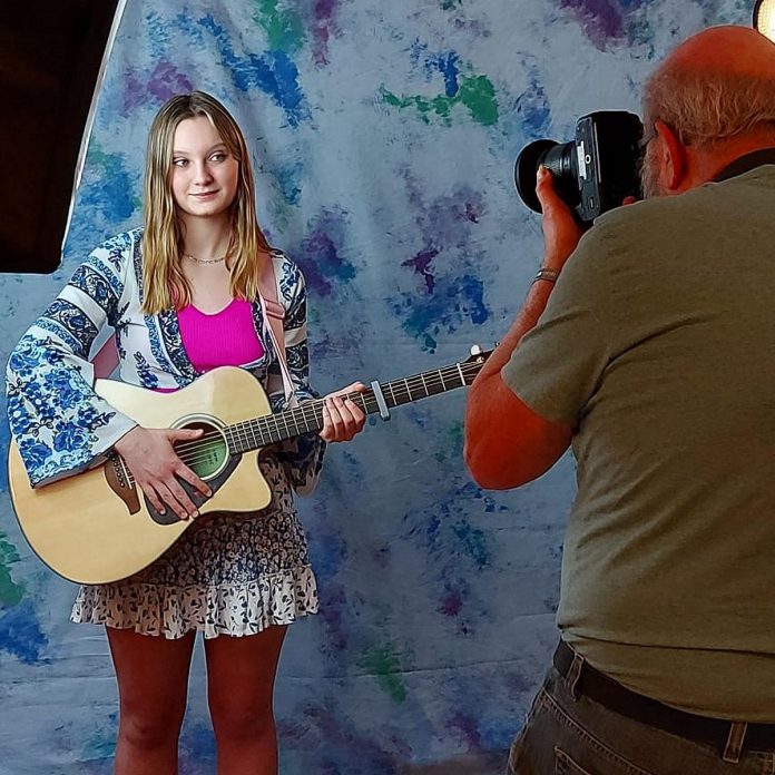 Georgia Rose during a photoshoot in March 2024 with John Lewis. In October, she performed on YourTV's "Making Music" program hosted by Lewis. (Photo courtesy of Georgia Rose)