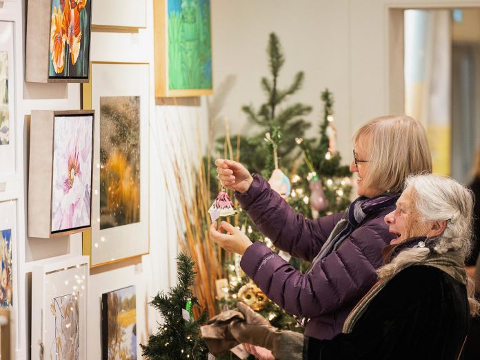 An annual event to launch the season of gift giving, Shop for Joy is taking over The Gallery Shop at the Art Gallery of Peterborough on November 21, 2024 from 2 p.m. to 9 p.m. Guests can browse jewellery, ceramics, sculptures, textiles, and more from local artists featured in the gallery and will be entered for a chance to win a holiday package of goods. (Photo: Zach Ward)