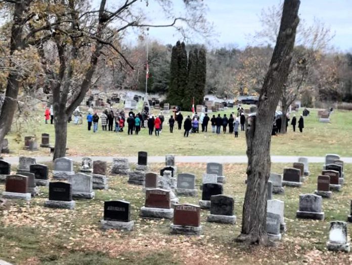 For the third straight year, Peterborough's Little Lake Cemetery is hosting a public sunrise service on Remembrance Day. (Photo courtesy of Little Lake Cemetery Co.)