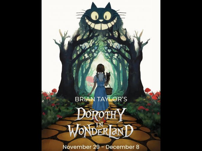 The Peterborough Theatre Guild's holiday production of Brian D. Taylor's "Dorothy in Wonderland - The Musical" runs for nine public performances from November 29 to December 8, 2024, with additional performances for school groups. (Graphic courtesy of Peterborough Theatre Guild)