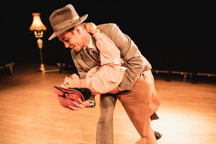 Globus Theatre in Bobcaygeon stages both original productions as well as works by Canadian playwrights that are performed by professional actors from across Canada. Pictured are Katherine Cappellacci and Jack Copland in a production of Norm Foster's "Screwball Comedy" in 2022. (Photo: R.A. Bloom Creations and Photography)