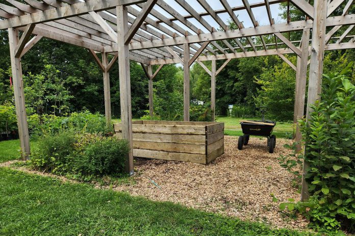 After a successful fundraising campaign, a new lath house was constructed in GreenUP's Ecology Park to grow shade-loving plants for the native plant propagation program. The program is one of many that will be funded in 2025 by monetary donations to the organization. (Photo courtesy of GreenUP)