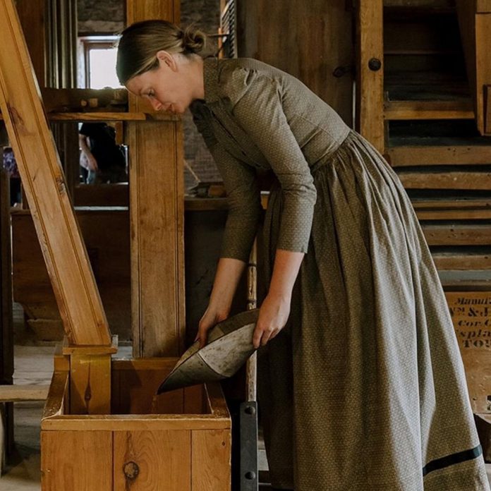 Hailey Doughty is the museum operations coordinator at the Lang Pioneer Village Museum, where she not only educate visitors but helps them find a connection to the land and history of Peterborough County. The discovery that she is a descendent of Daniel Kidd, the blacksmith who worked in and built the blacksmith shop currently at the living history museum, has prompted her to learn the trade of blacksmithing. (Photo courtesy of Hailey Doughty)