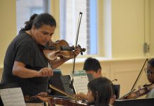 Young musicians in the Kawartha Youth Orchestra's Upbeat! after-school program will perform a "Carol of the Bells" recital on December 12, 2024 at All Saints Anglican Church in Peterborough. Admission is by donation, with proceeds supporting the fully subsidized program for children and youth aged eight to 14 who face barriers to music education. (Photo: Kawartha Youth Orchestra / Facebook)