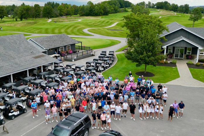 Three months after his wife Heather passed away from cancer in 2000, Franz Roessl Sr. organized the very first golf tournament in her honour. He continued organizing the golf tournament for the next 10 years, before passing the torch to his sons Franzie and Hans. Now known as the One Eighty Heather Roessl & Friends Memorial Golf Tournament, the annual fundraiser for the Peterborough Regional Health Centre (PRHC) Foundation has raised almost $300,000 for healthcare at the regional hospital. (Photo courtesy of Franzie Roessl)