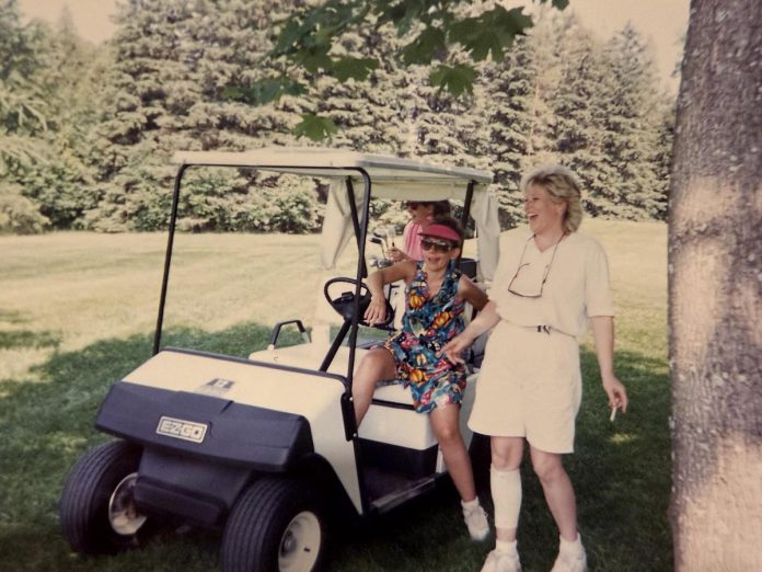 Heather Roessl (right) was an avid golfer who loved to have fun. That's why, following her passing from cancer in March 2000, her husband Franz and her best friend decided to organize a fundraising golf tournament in her honour. Nearly 25 years later, now run by her son Franzie, the annual event has raised almost $300,000 for the Peterborough Regional Health Centre (PRHC) Foundation (Photo courtesy of Franzie Roessl)