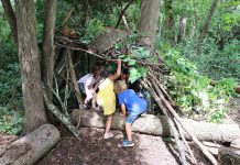 Young Earth Adventures Camp participants immersed in nature. GreenUP education programs are designed to foster a deep and lasting connection between children and the natural world through hands-on experience. (Photo: Jessica Todd / GreenUP)