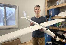 When he's not building furniture and other wood products to sell through his business Cutting Edge Woodworking, 15-year-old Millbrook entrepreneur Isaiah Jalsevac builds custom remote-controlled airplanes. Hoping to work as a pilot or in aerospace or aerodynamic engineering, he is entering his project on ground effect vehicles into the Peterborough Regional Science Fair with his goal to qualify for the Canada-Wide Science Fair being held this spring in Fredericton, New Brunswick. (Photo: Cutting Edge Woodworking / Facebook)