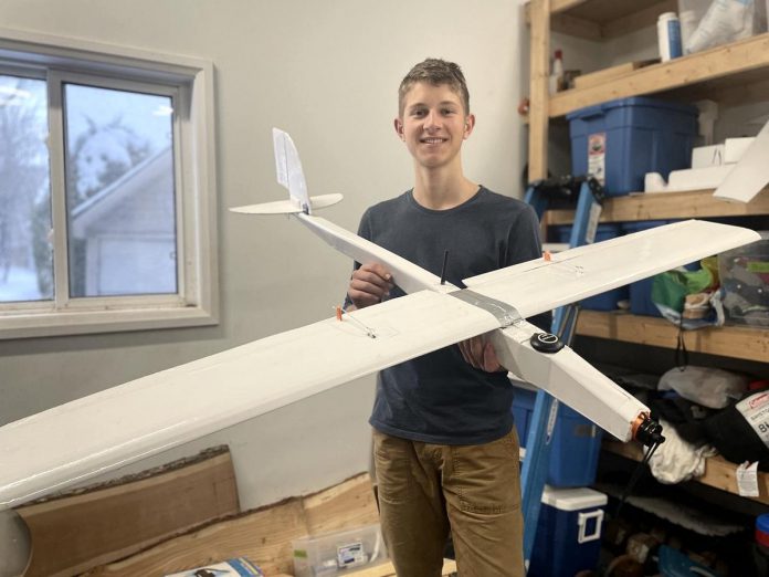 When he's not building furniture and other wood products to sell through his business Cutting Edge Woodworking, 15-year-old Millbrook entrepreneur Isaiah Jalsevac builds custom remote-controlled airplanes. Hoping to work as a pilot or in aerospace or aerodynamic engineering, he is entering his project on ground effect vehicles into the Peterborough Regional Science Fair with his goal to qualify for the Canada-Wide Science Fair being held this spring in Fredericton, New Brunswick. (Photo: Cutting Edge Woodworking / Facebook)