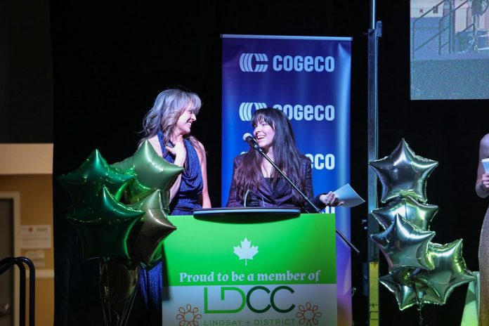 As co-owners of Kindred Coffee Bar, Victoria Jessup and Dara Duff-Bergeron were awarded the New Business of the Year Award at the 2024 Lindsay and District Chamber of Commerce Awards of Excellence Gala. Nominations for the 2025 awards, which include new categories, will close on February 21. (Photo courtesy of Lindsay and District Chamber of Commerce)