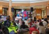 Families enjoying a reading by Betty Baker and Butch during Peterborough Family Literacy Day at Peterborough Square in January 2024. They will be returning to the free annual event at Peterborough Square on January 25, 2025. (Photo: Peterborough Family Literacy Day / Facebook)