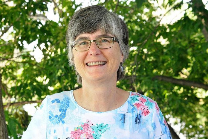 Carrie Wakeford, executive director of Learning Ontario Central South (LOCS), is a member of the organizing committee for Peterborough Family Literacy Day, taking place at Peterborough Square on January 25, 2025 from 10 a.m. to 1 p.m. (Photo: Jeanne Pengelly / kawarthaNOW)