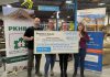 Peterborough & The Kawarthas Home Builders Association (PKHBA) and Habitat for Humanity Peterborough & Kawartha Region collectively raised more than $30,000 for housing in the community following their second annual charity auction on December 5, 2024, with each organization receiving $15,412. Pictured at the Habitat ReStore in Peterborough are PKHBA chair Rob Hatfield, Habitat director of construction Kylee McGrath, PKHBA director Jennifer Hurd of Reliance Home Comfort (title sponsor of the event), and PKHBA executive director Rebecca Schillemat. (Photo courtesy of PKHBA)