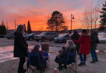 Participants in the March 2023 "Sleeping in Cars" fundraiser for Places for People at Head Lake Park in Haliburton. The event, which returns on March 21, 2025, invites community members to experience what it is like to sleep in a vehicle and to raise funds to support affordable rental housing in Haliburton County. (Photo: Places for People)