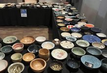 Some of the bowls available at YWCA Peterborough Haliburton's "Empty Bowls" fundraiser in 2024. The 21st annual event, where attendees can select a bowl handcrafted by local artisans and enjoy lunch, returns to The Venue in downtown Peterborough on February 21, 2025, with proceeds support One City Peterborough and Kawartha Food Share. (Photo: YWCA Peterborough Haliburton)