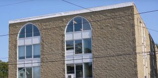 Located at 310 Division Street, Cobourg's new homeless shelter includes a warming/cooling room and laundry, washroom and shower, and dining facilities on the first floor, 35 emergency shelter beds on the second and third floors, and 10 transitional housing units on the fourth floor. (Photo: Northumberland County)