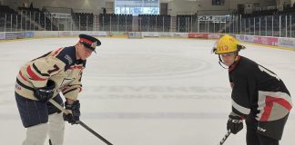 Members of Cobourg Police Service and Cobourg Fire Department will face off for the second annual "Battle of the Badges" hockey game at the Cobourg Community Centre on March 1, 2025 to raise funds for Big Brothers Big Sisters of South-West Durham and Northumberland. (Photo: Town of Cobourg)