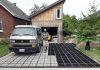 When Peterborough homeowners Andrea Hicks and Haydn McBride needed a solution to runoff issues from their driveway, they chose to use Ecoraster's Bloxx product and had the skills to install it themselves. The open cell grid design decreases fill compaction and keeps channels open for water to soak through. (Photo: Andrea Hicks)