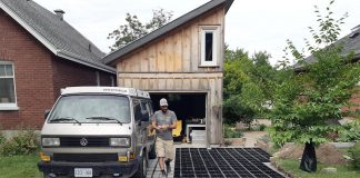 When Peterborough homeowners Andrea Hicks and Haydn McBride needed a solution to runoff issues from their driveway, they chose to use Ecoraster's Bloxx product and had the skills to install it themselves. The open cell grid design decreases fill compaction and keeps channels open for water to soak through. (Photo: Andrea Hicks)