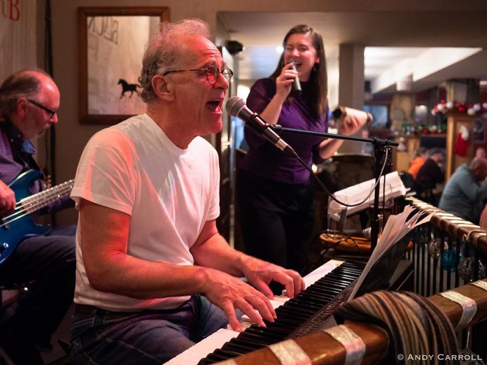 The Peterborough Musicians Benevolent Association's monthly Deluxe Live fundraiser at The Social in downtown Peterborough on Saturday afternoon will feature pianist Rob Philips and singer Carling Stephen joined by Curtis Cronkwright on drums, Andrew Affleck on bass, Doug Sutherland on trumpet, Emily Burgess on guitar, and Kevin Goss on saxophone, with spotlight guest singer-songwriter Cheryl Casselman. (Photo: Andy Carroll)