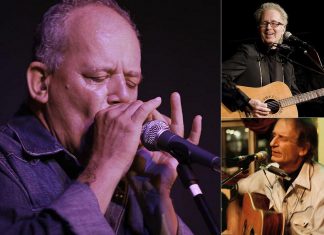 The annual "Blue Valentine" show is a tribute by local musicians to the music of Peterborough singer-songwriter Willie P. Bennett, who passed away in 2008. This year, the concert will also honour the music of late Peterborough singer-songwriters Cris Cuddy and Joe Hall. Emceed by "Washboard Hank" Fisher, the tribute runs on Saturday afternoon at Jethro's Bar + Stage in downtown Peterborough. (kawarthaNOW collage)