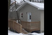 Peterborough Action for Tiny Homes (PATH) and One City Peterborough have unveiled their first tiny home project in the Peterborough. The 400-square-foot home was constructed as an "additional rental unit" in the backyard of an existing west-end property owned by One City. (Photo: One City Peterborough)