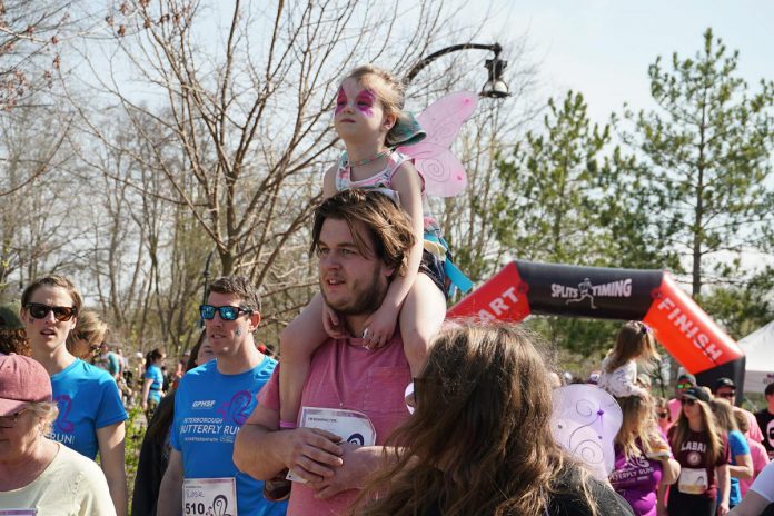 The Peterborough Butterfly Run returns to Millennium Park on April 27, 2025. The annual fundraiser for people who have experienced a loss during pregnancy, the loss of a infant, or who are unable to conceive will support ongoing specialized education in perinatal bereavement care to healthcare providers across Peterborough, help establish more than 10 lending libraries in the community, and support the development of bereavement kits. (Photo: GPHSF Your Family Health Team Foundation)