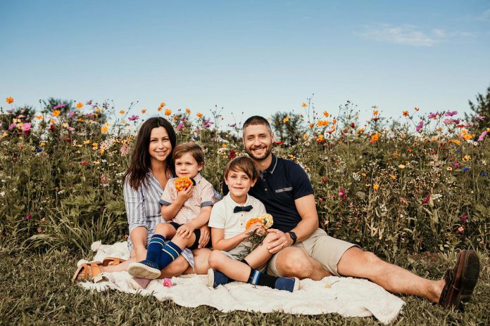 Pictured with their two sons, Ashley and Joe Curry knew they wanted to include a donation to the Peterborough Regional Health Centre (PRHC) Foundation when making their estate plans. After considering the many different options, they decided to gift a life insurance policy. Over the course of 20 years, they will pay approximately $100,000 in premiums but, when the policy is paid out after they pass on, the PRHC Foundation will receive $1 million. (Photo courtesy of Curry family)