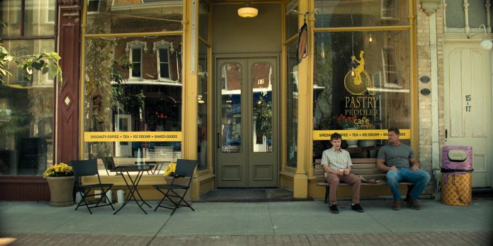 Pastry Peddler in downtown Millbrook makes a cameo appearance in the third episode of the third season of the action-thriller series "Reacher" streaming now on Amazon Prime Video. (kawarthaNOW screenshot)