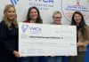 Women's Business Network of Peterborough (WBN) secretary Akshana Katoch and president Adeilah Dahlke presented a cheque for $5,632.35 to YWCA Peterborough Haliburton on January 21, 2025, representing proceeds raised during WBN's annual holiday gala. (Photo: YWCA Peterborough Haliburton / Facebook)