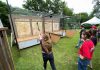 Attendees at the 2024 Backyard Summer Social hosted by Five Counties Children's Centre participate in axe throwing, one of the fun activities returning to the 2025 event on Saturday, June 21. The adults-only event is the signature fundraiser for Five Counties, with proceeds supporting high-demand services like speech therapy and occupational therapy in an effort to reduce long waiting times for kids to receive these critical services through the regional children's centre, which is celebrating its 50th anniversary. (Photo: Five Counties Children's Centre)