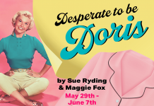 To kick off its 22nd season featuring 10 mainstage shows, Globus Theatre in Bobcaygeon is presenting the Canadian premiere of "Desperate to be Doris", by the British comedy duo Sue Ryding and Maggie Fox, from May 29 to June 7, 2025. The professional theatre company is looking for local singers of all ages and experience to participate in a community choir for the show, which features hit songs of Doris Day. (Graphic: Globus Theatre)