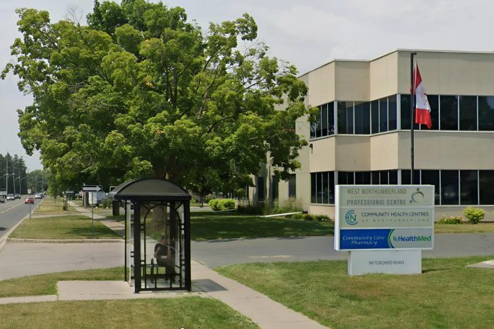 The Port Hope Medical Walk-in Clinic is located on the second floor of the building at 99 Toronto Rd., where Community Health Centres of Northumberland is located. (Photo: Google Maps)