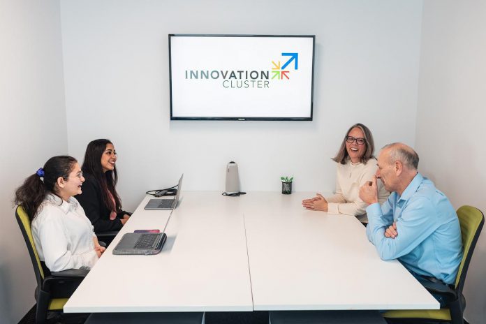 By becoming clients of the Innovation Cluster, tech entrepreneurs can scale up their business with guidance from industry advisors and experts in residence. Entrepreneurs can achieve significant advancement in their businesses through education and skill building, the development of local and industry connections, access to funding programs, and other scaling opportunities. (Photo: Bryan Reid for Innovation Cluster